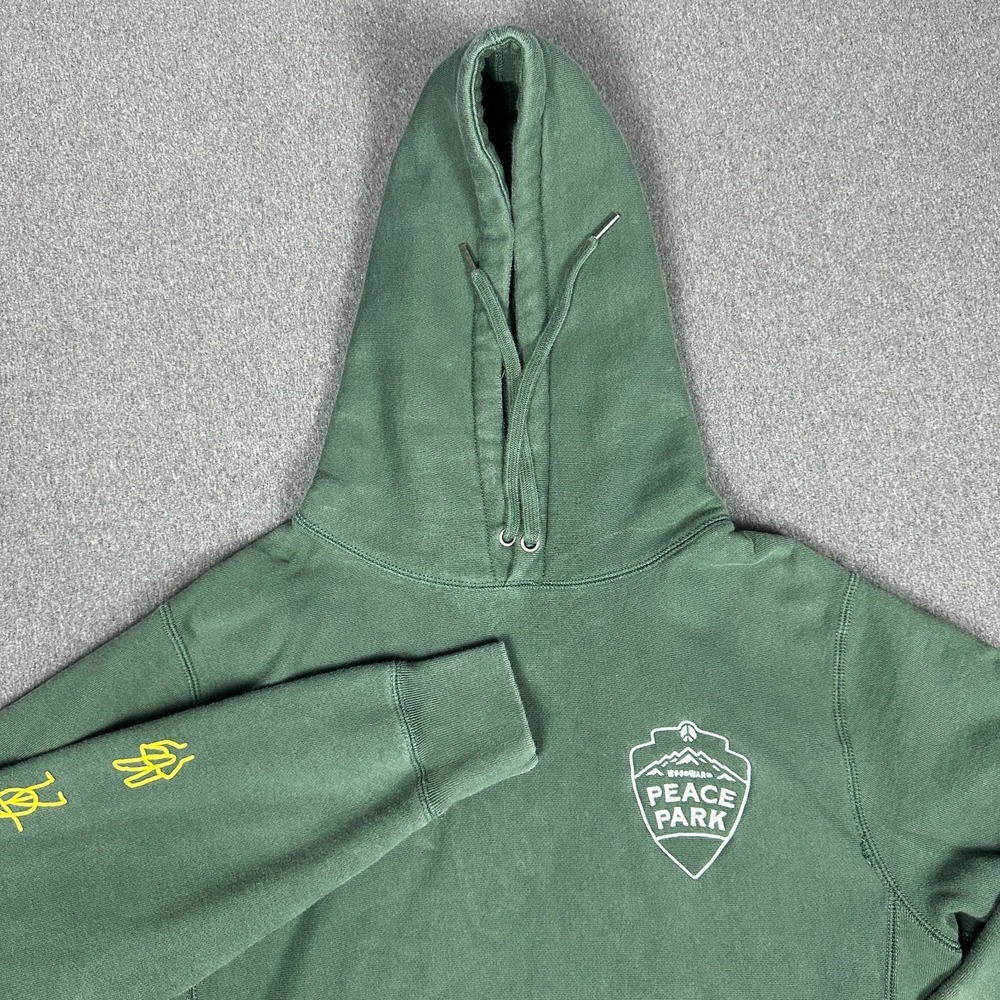 Woodward Peace Park Easy Livin Hoodie Green Pullover #welivethis Men's Small